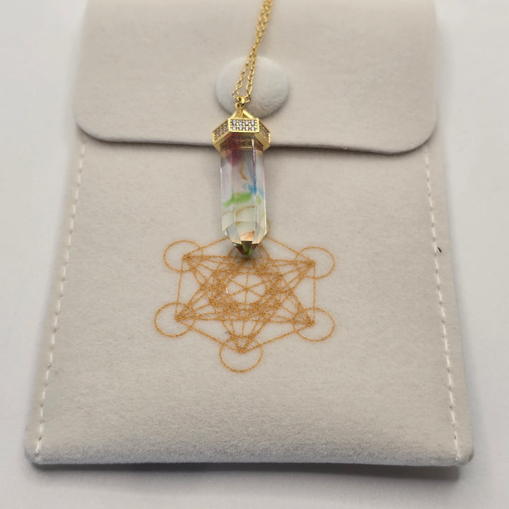 PI319 — Infinite Light — Pure Flow | Pink, Blue, Green and Clear Rainbow Andara