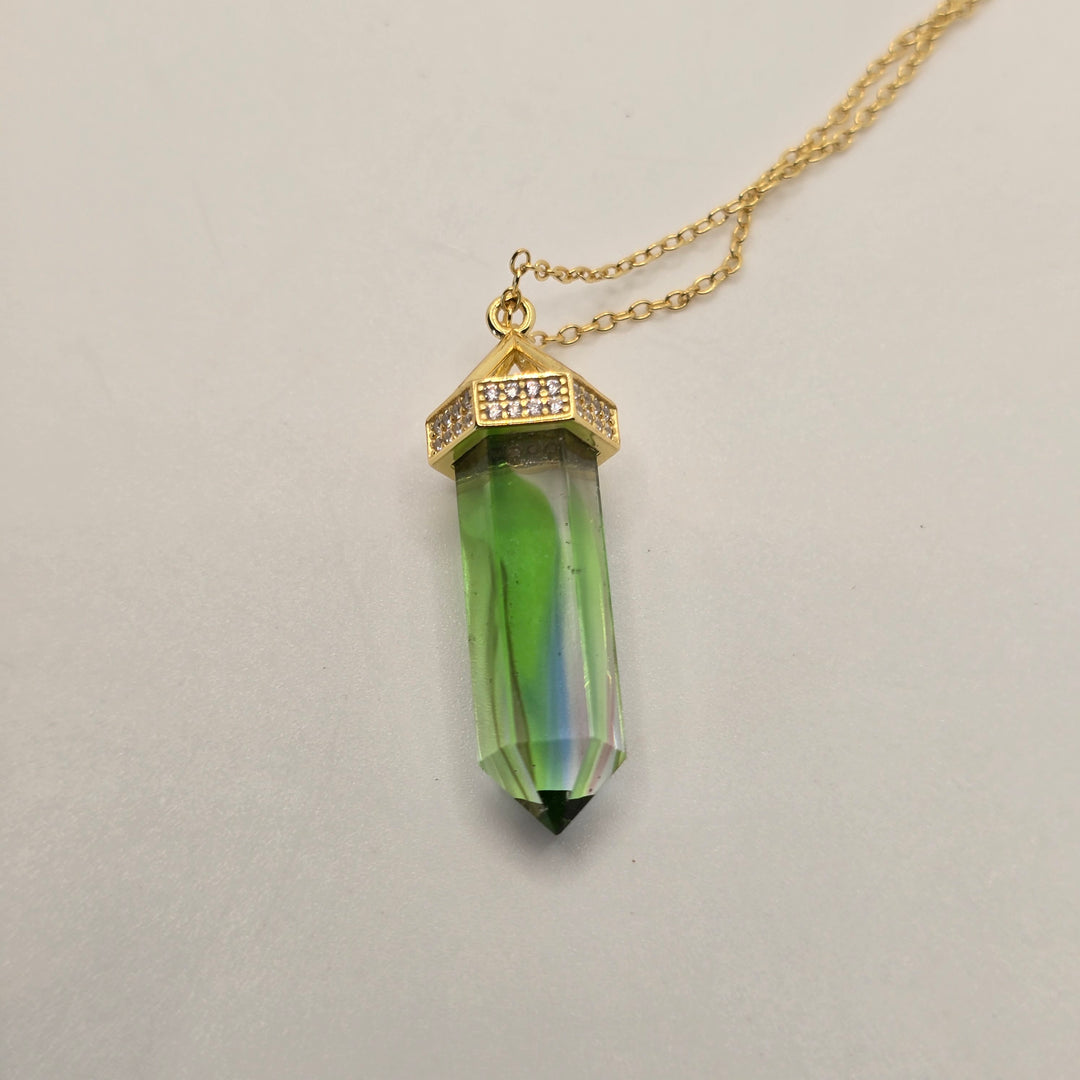 PI320 — Infinite Light — Pure Flow | Green and Blue Rainbow Andara