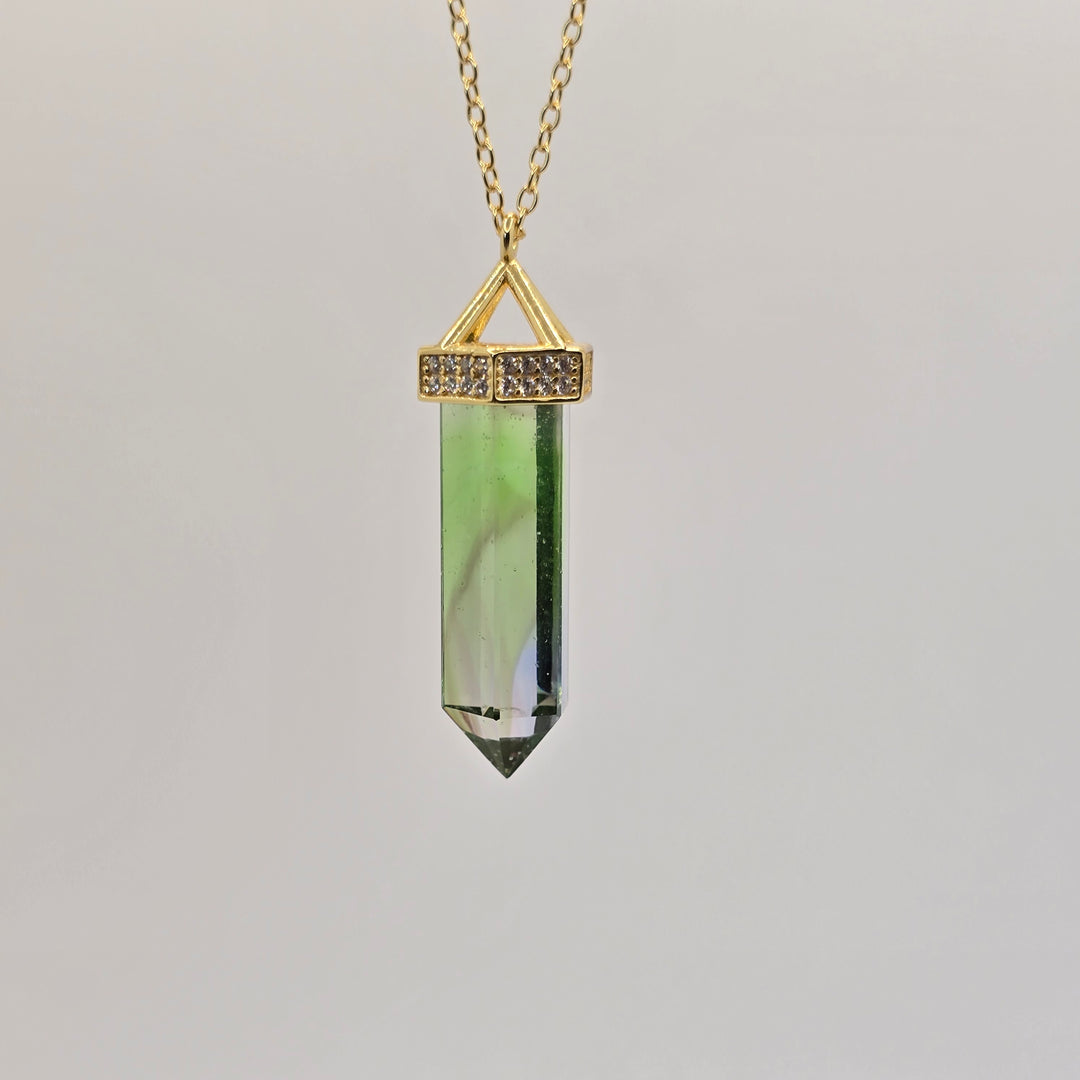 PI320 — Infinite Light — Pure Flow | Green and Blue Rainbow Andara