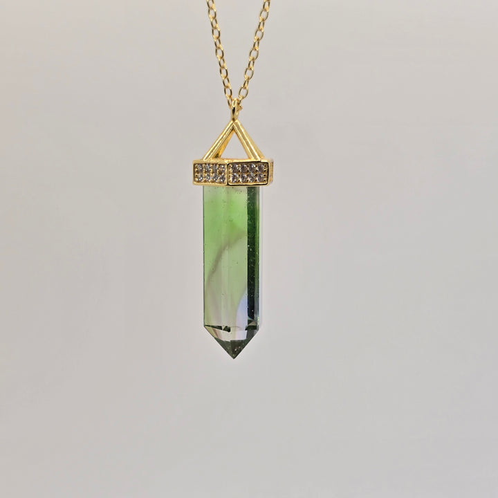 PI320 — Infinite Light — Pure Flow | Green and Blue Rainbow Andara