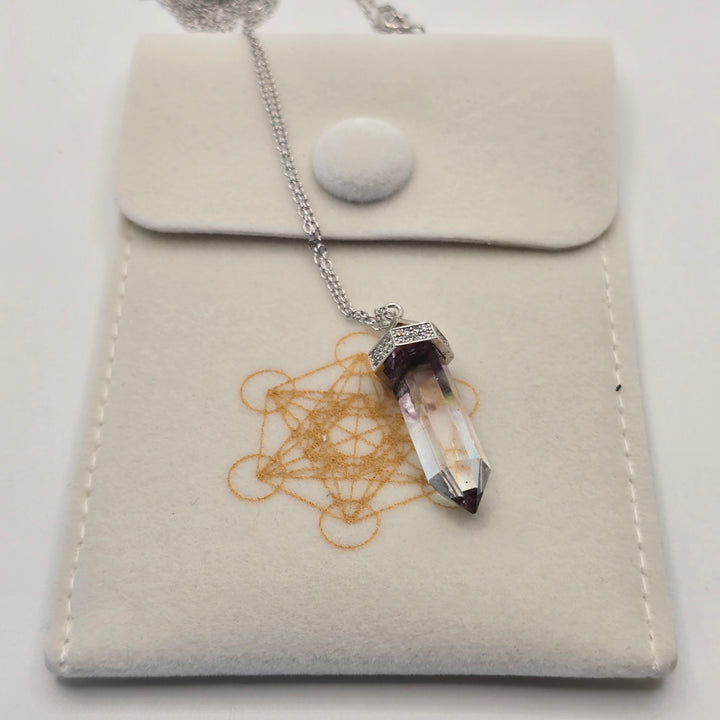 PI323 — Infinite Light — Pure Flow | Purple, Yellow and Clear Rainbow Andara