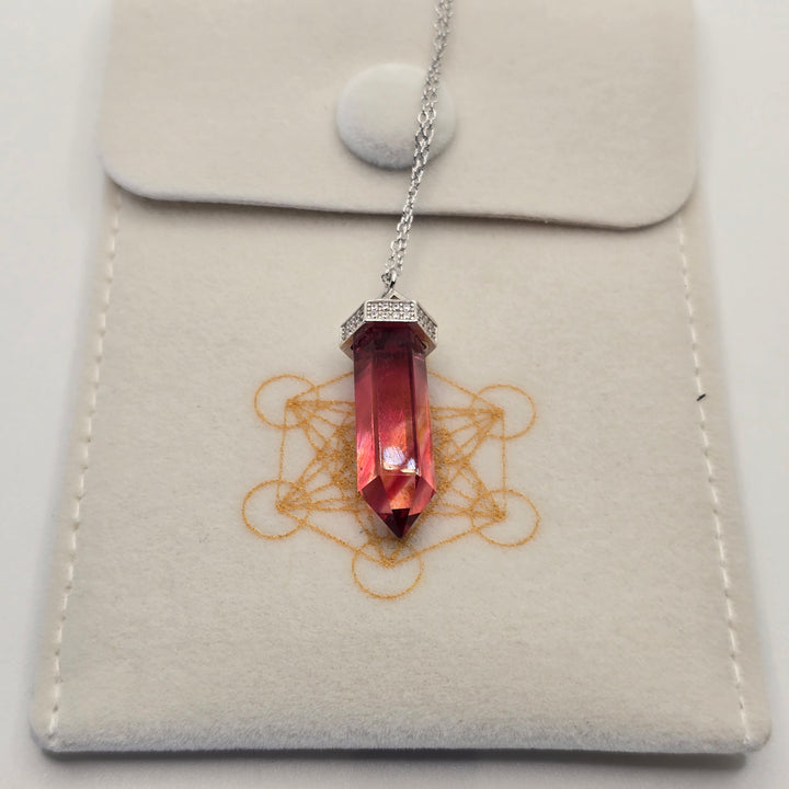 PI324 — Infinite Light — Pure Flow | Red, Gold and Pink Rainbow Andara
