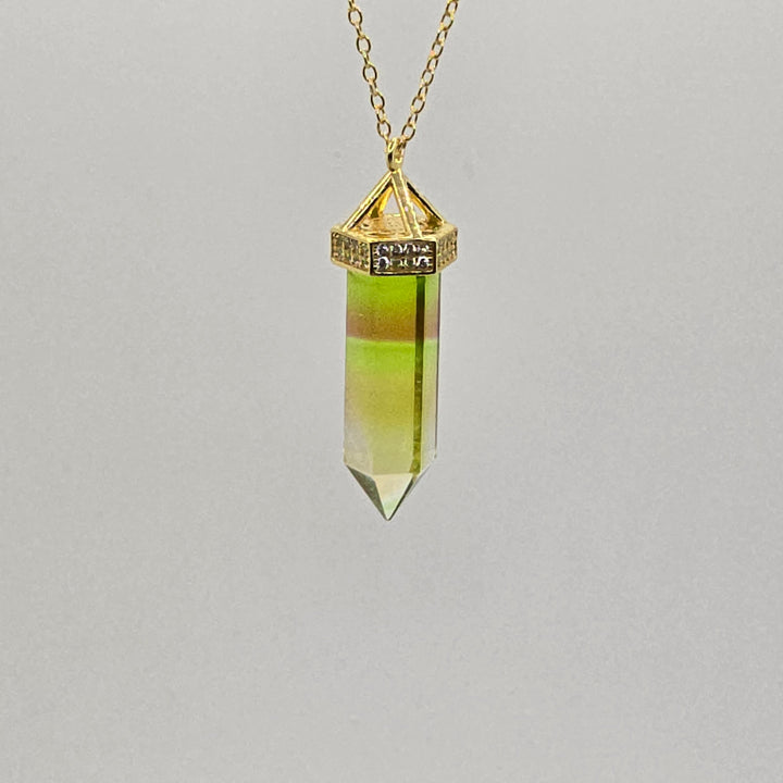 PI326 — Infinite Light — Pure Flow | Green and Yellow Rainbow Andara