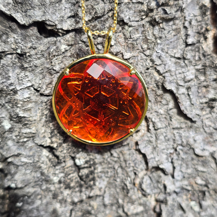 Cosmic Body Balance Pendant - Orange (PI306)