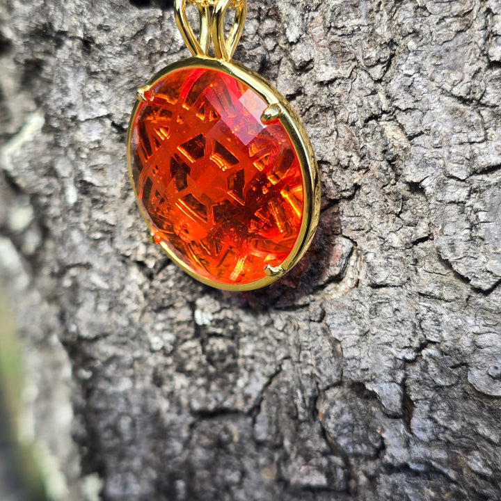 Cosmic Body Balance Pendant - Orange (PI306)