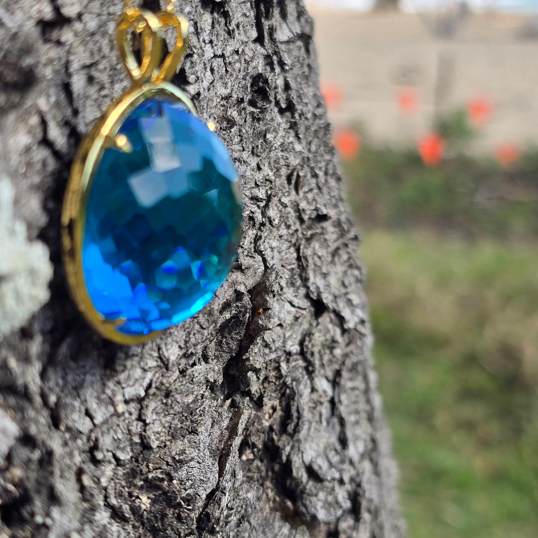 Cosmic Body Balance Pendant - Merlin Blue (PI307)