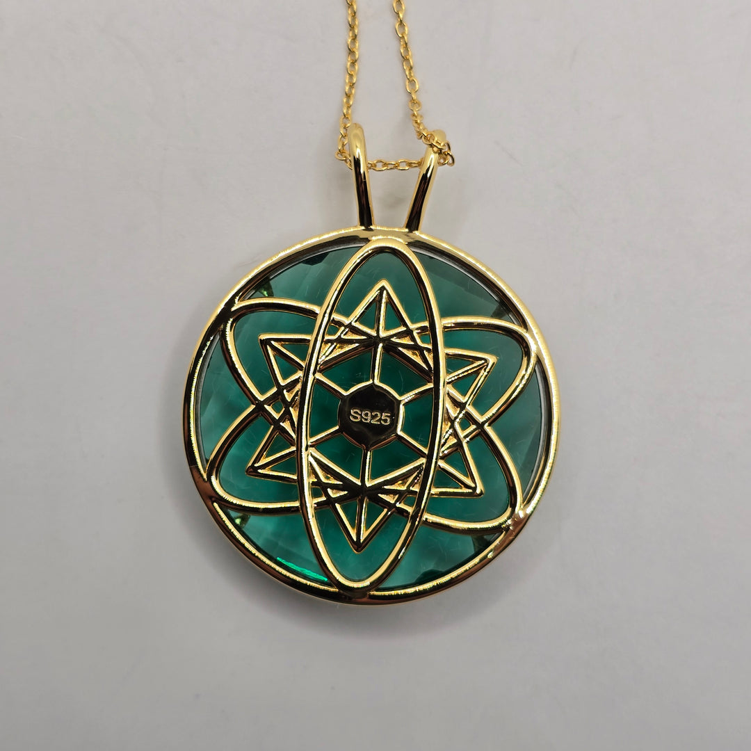 Cosmic Body Balance Pendant - Emerald Green (PI305)