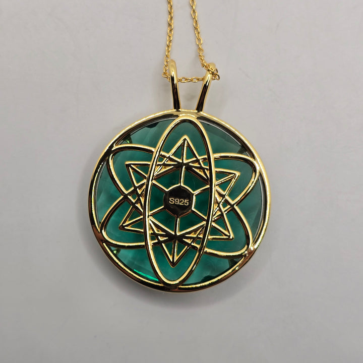 Cosmic Body Balance Pendant - Emerald Green (PI305)