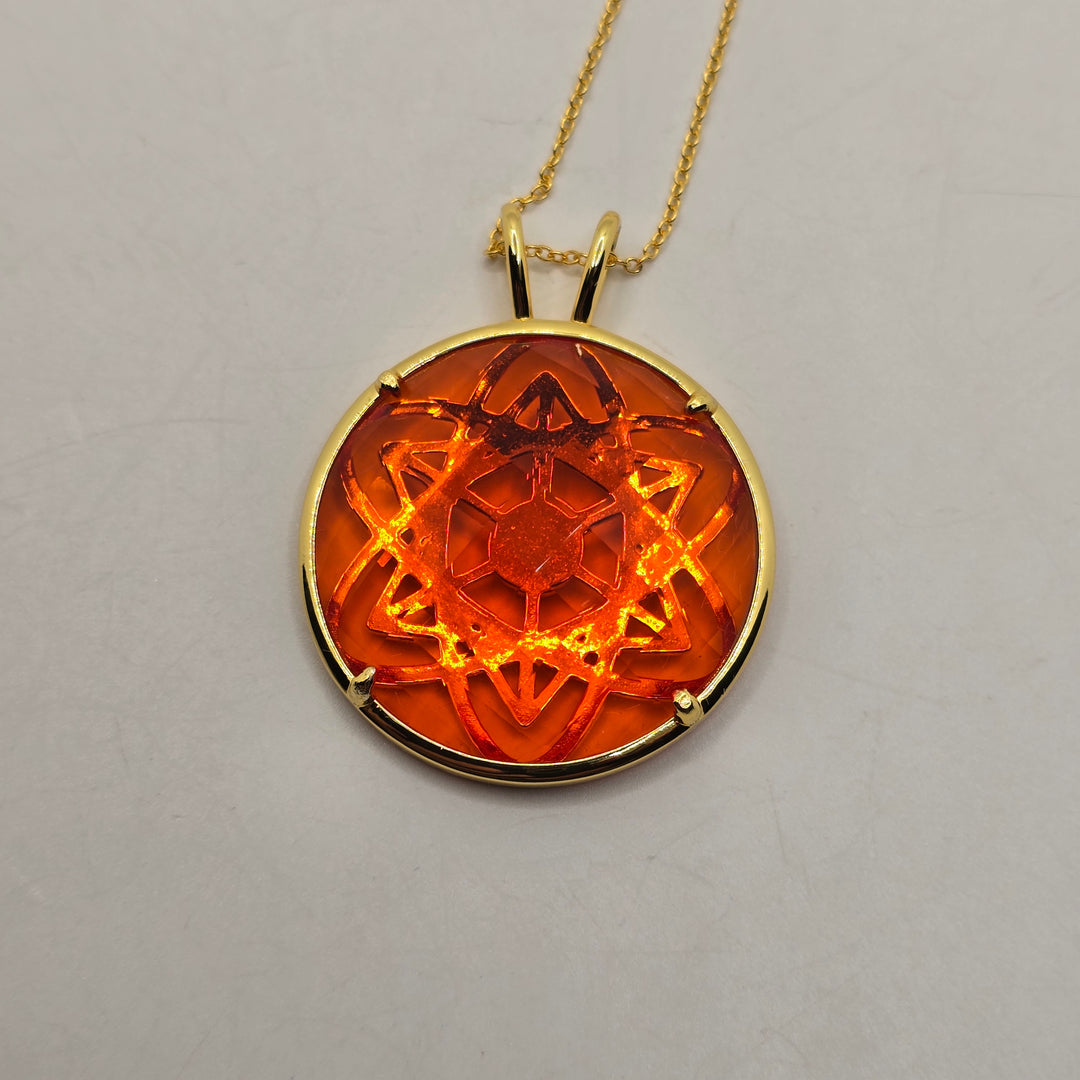 Cosmic Body Balance Pendant - Orange (PI306)