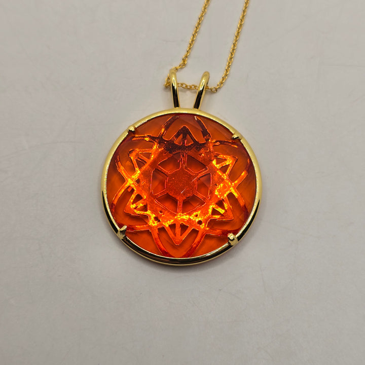Cosmic Body Balance Pendant - Orange (PI306)