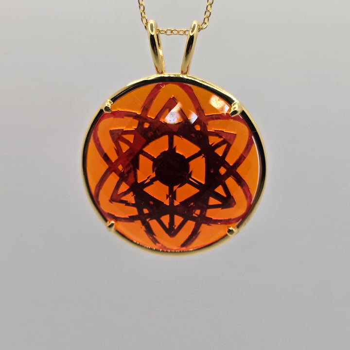 Cosmic Body Balance Pendant - Orange (PI306)