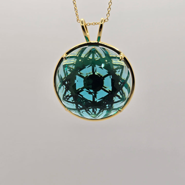 Cosmic Body Balance Pendant - Cosmic Aqua (PI308)
