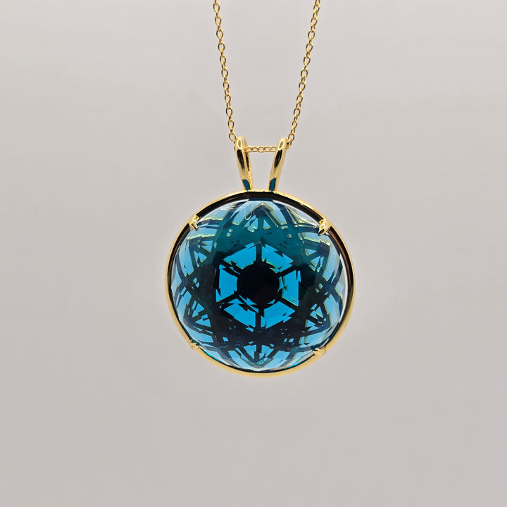 Cosmic Body Balance Pendant - Merlin Blue (PI307)