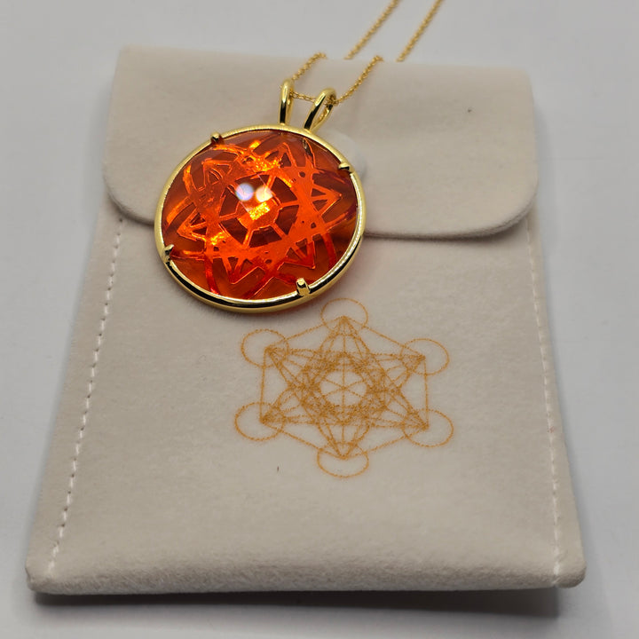 Cosmic Body Balance Pendant - Orange (PI306)