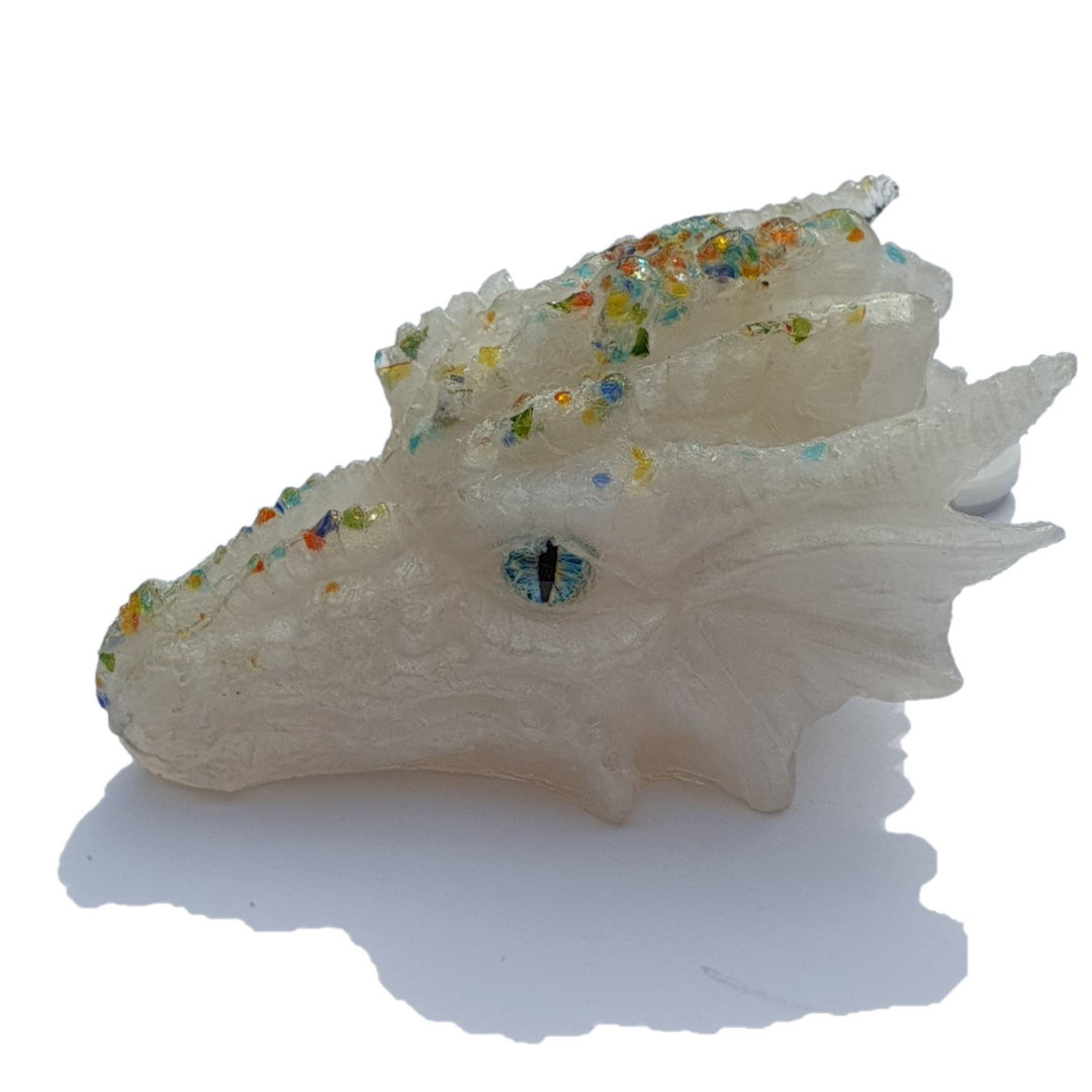 White Orgonite Dragon Light (D005)