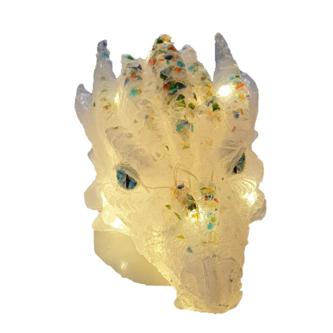 White Orgonite Dragon Light (D005)