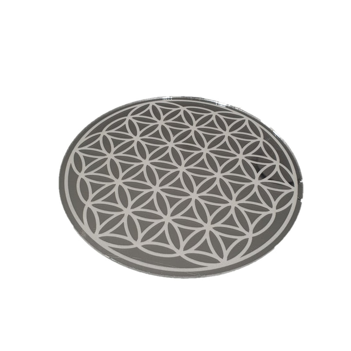 Flower of Life Grid, Silver Acrylic (SG009)