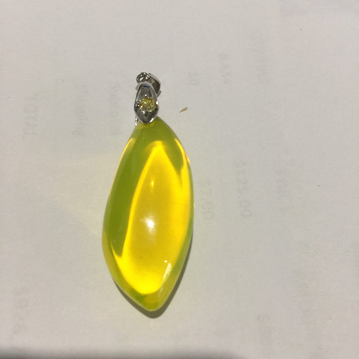 Electric Yellow Andara Polished Pendant 12g (PI147)R