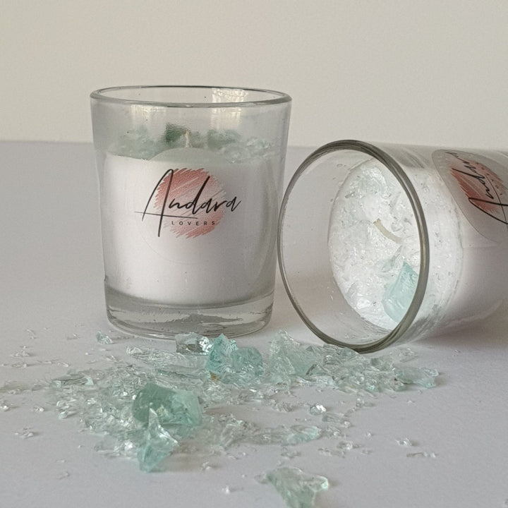 Clear Glass Votive Candle 135g - Power (C008)