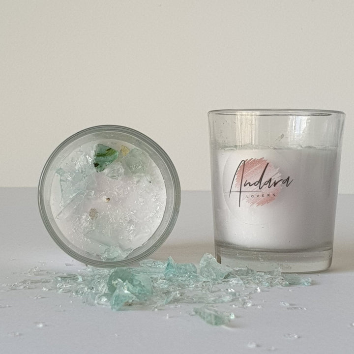 Clear Glass Votive Candle 135g - Power (C008)