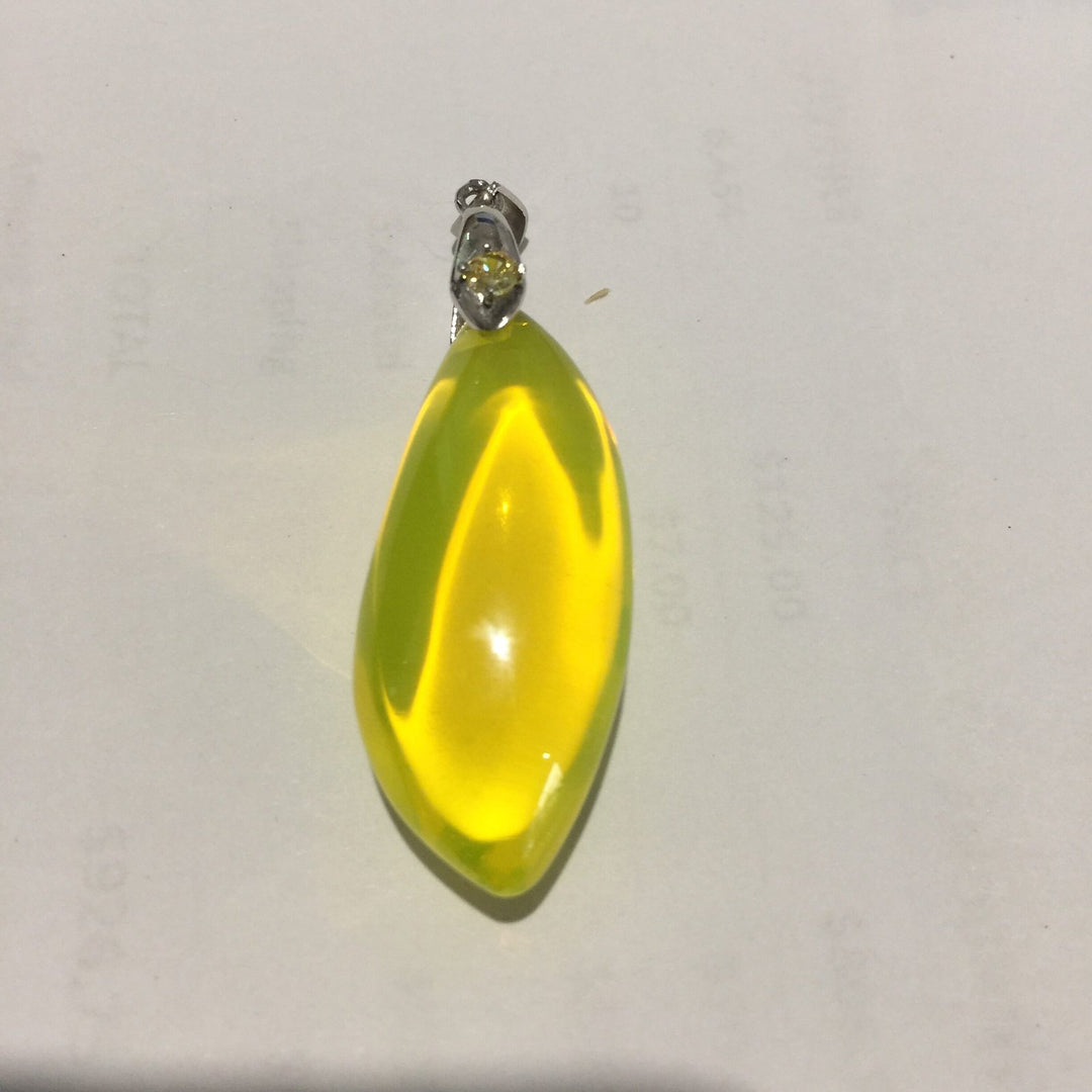 Electric Yellow Andara Polished Pendant 12g (PI147)R