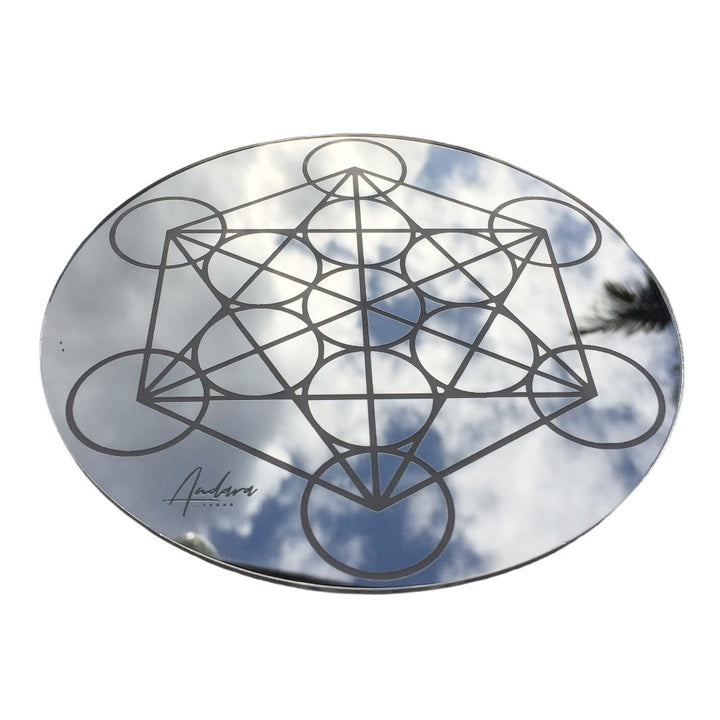 Metatron's Cube Grid, Silver Acrylic No Logo (SG002b)