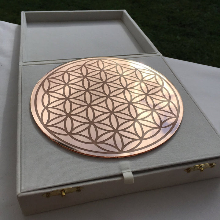 Flower of Life Grid, Silver Acrylic (SG009)