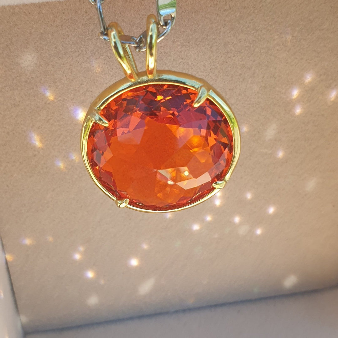 Small Flower of Life Pendant Orange, GP(PI186)