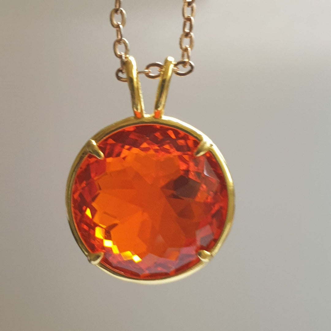 Small Flower of Life Pendant Orange, GP(PI186)