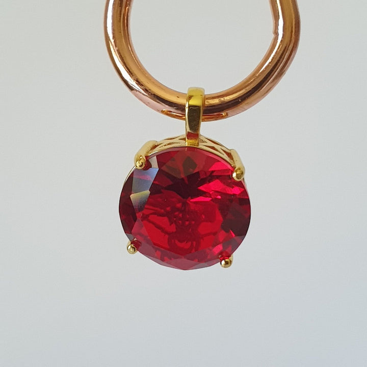 Metatrons Cube Pendant Divine Red GP (PI121)